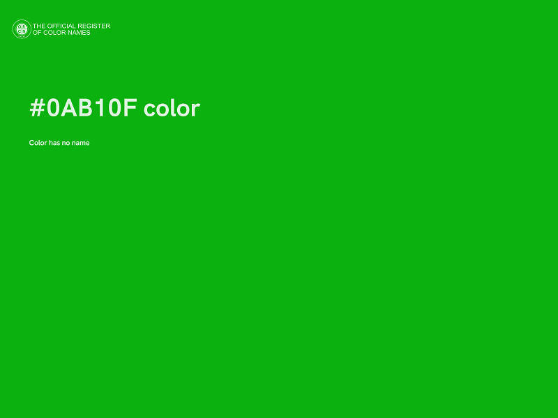 #0AB10F color image