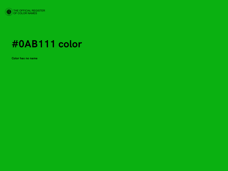#0AB111 color image