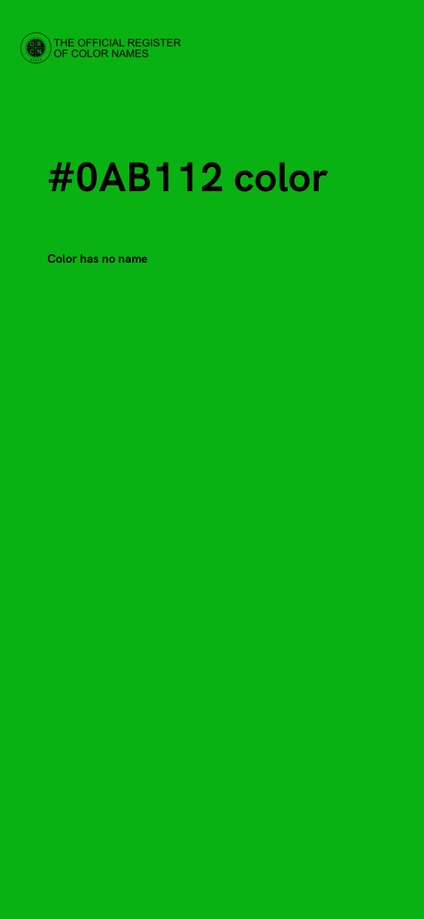 #0AB112 color image