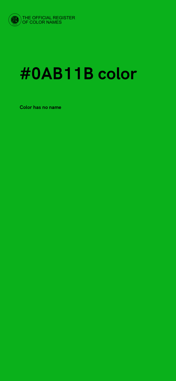 #0AB11B color image