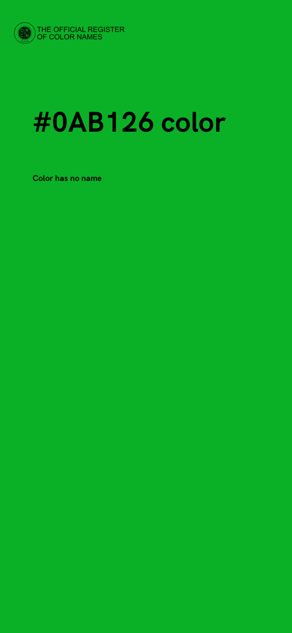 #0AB126 color image