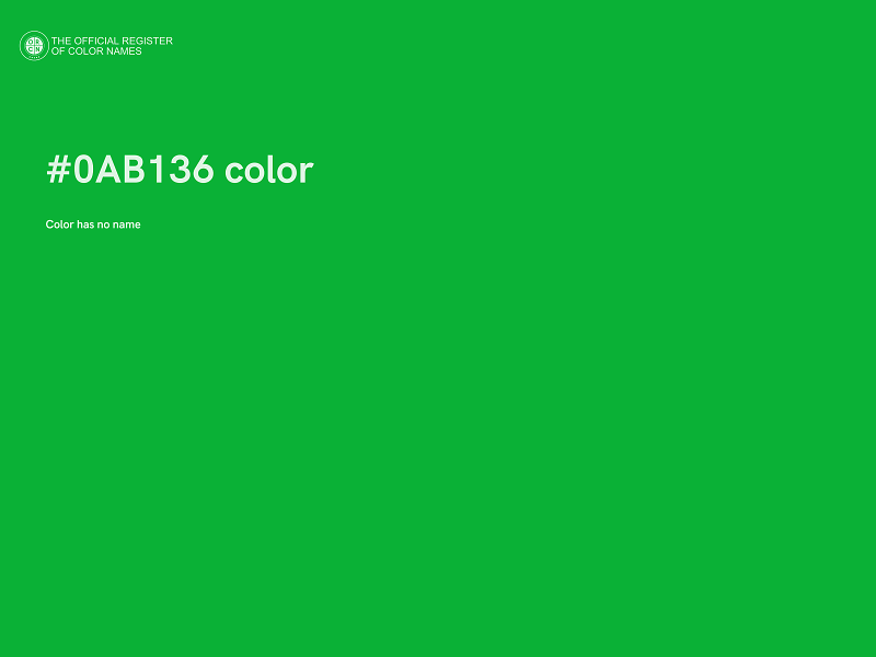 #0AB136 color image