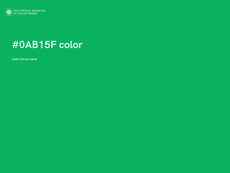 #0AB15F color image