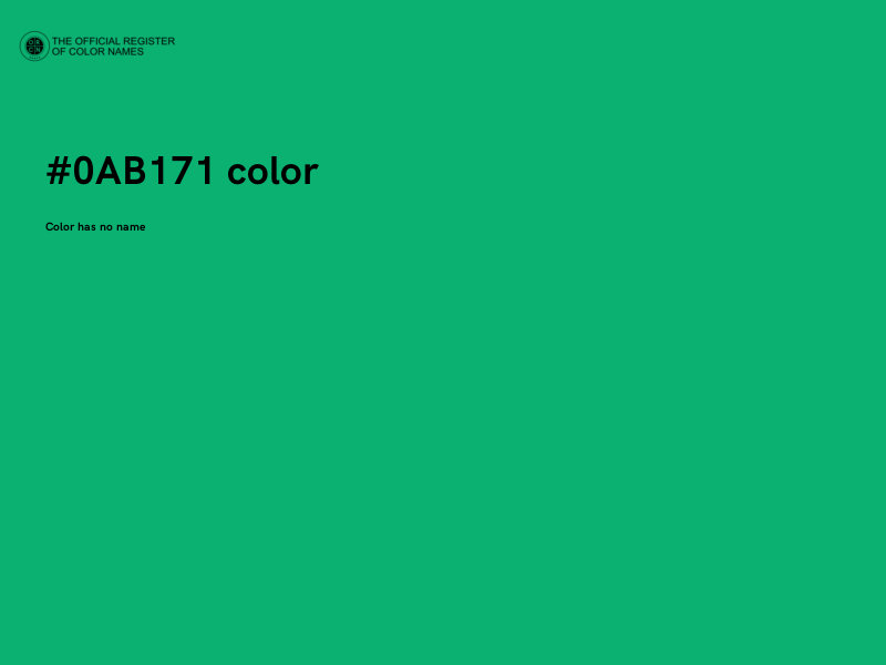 #0AB171 color image