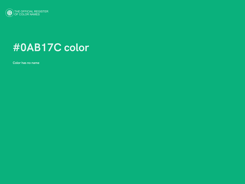 #0AB17C color image