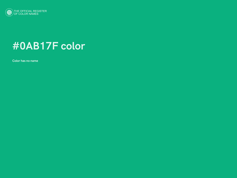 #0AB17F color image