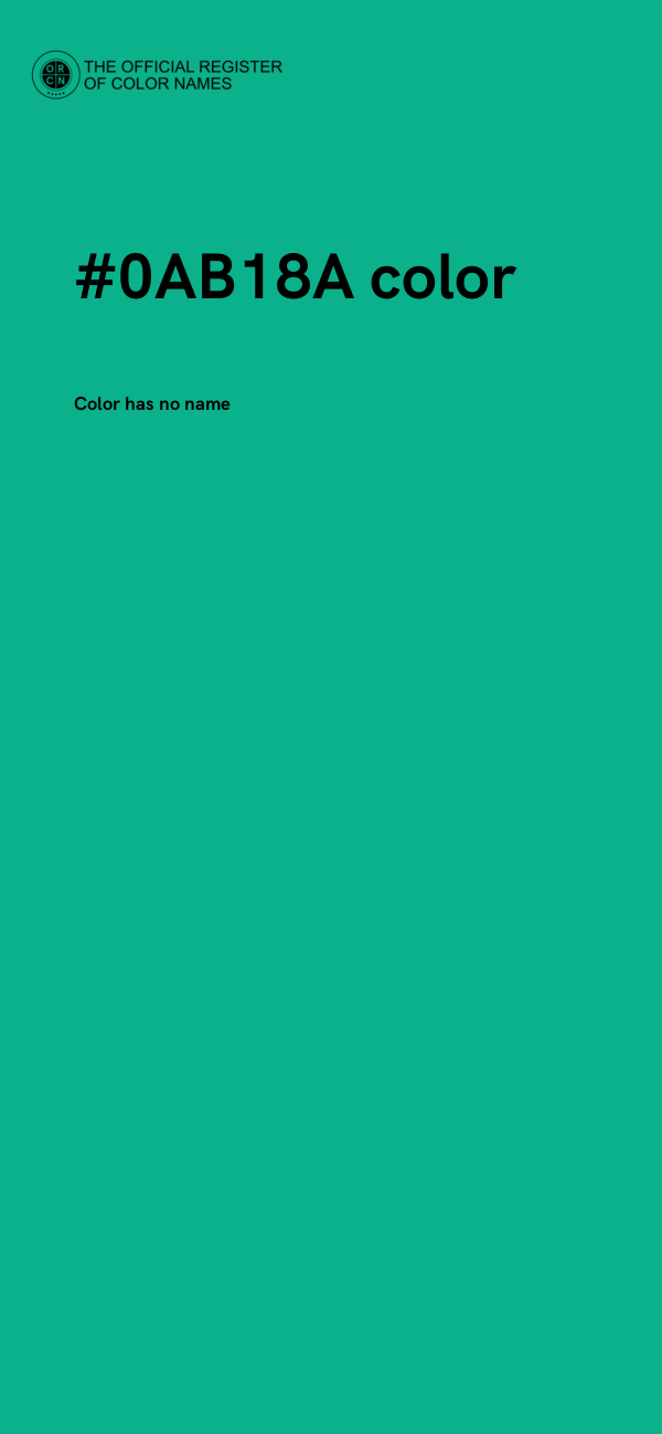 #0AB18A color image