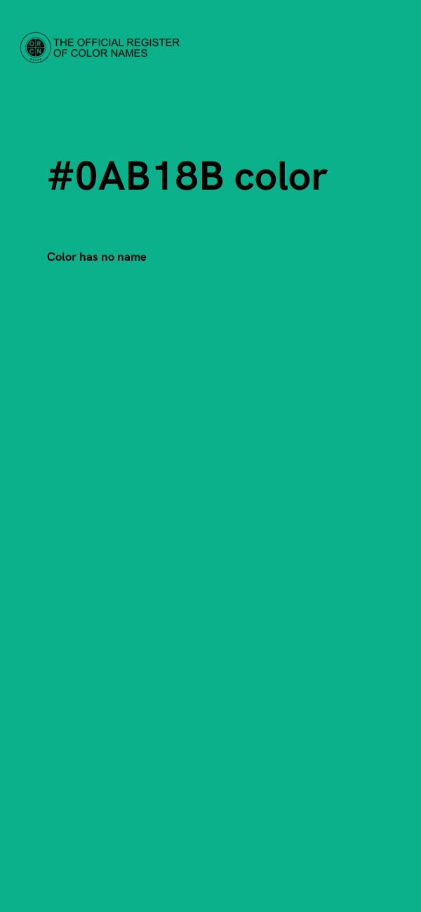 #0AB18B color image