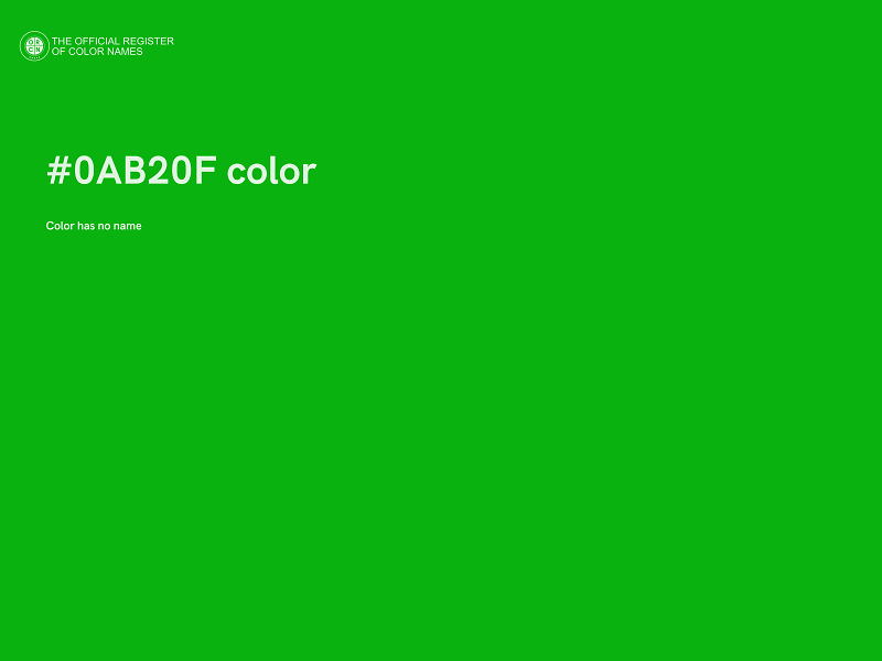 #0AB20F color image