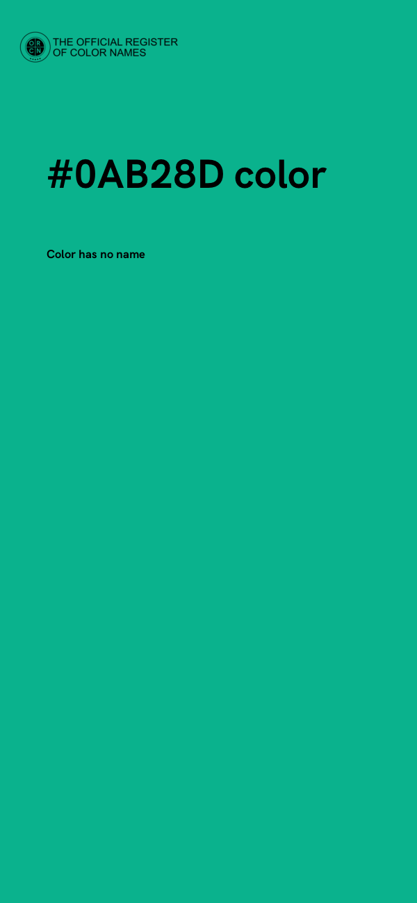 #0AB28D color image