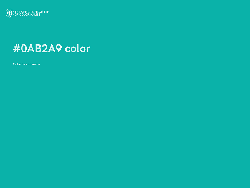 #0AB2A9 color image