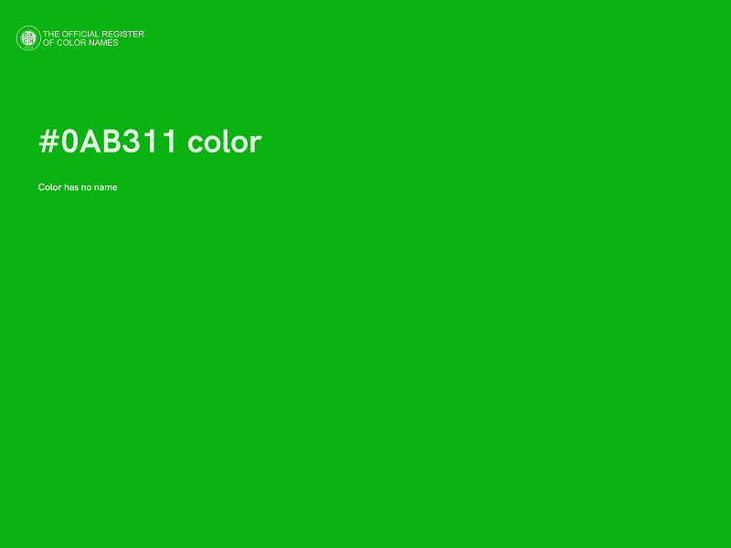 #0AB311 color image