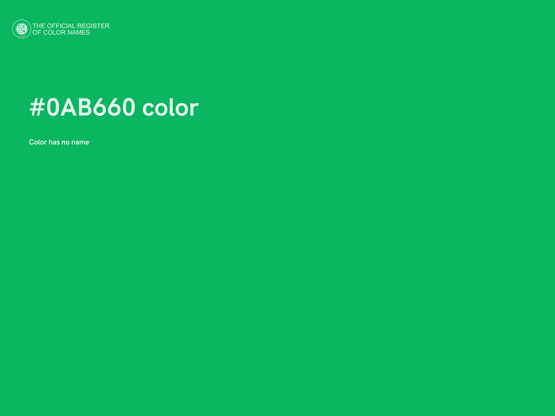 #0AB660 color image