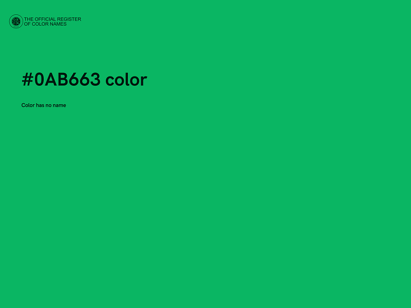 #0AB663 color image