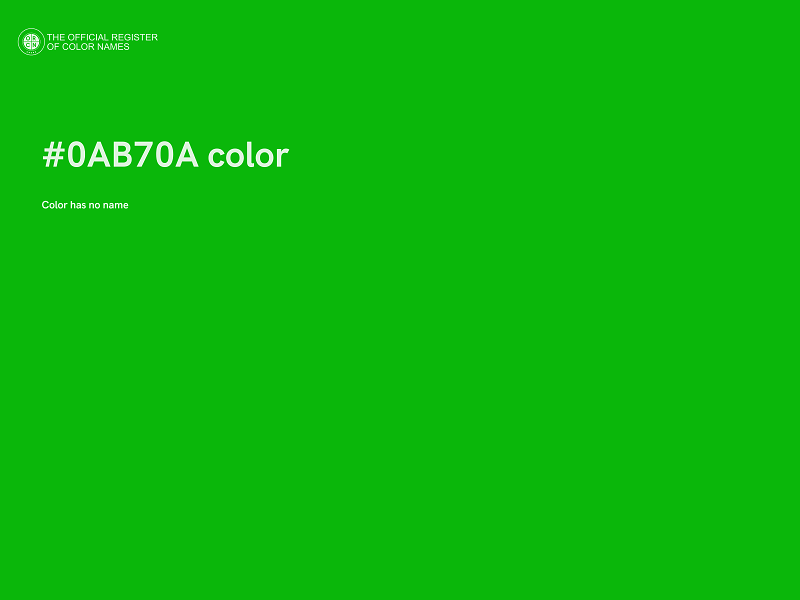 #0AB70A color image