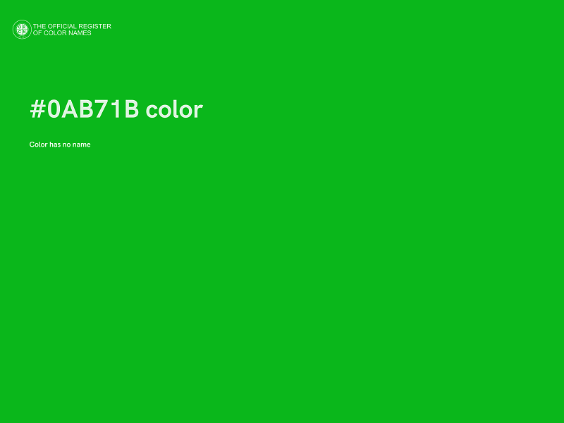 #0AB71B color image