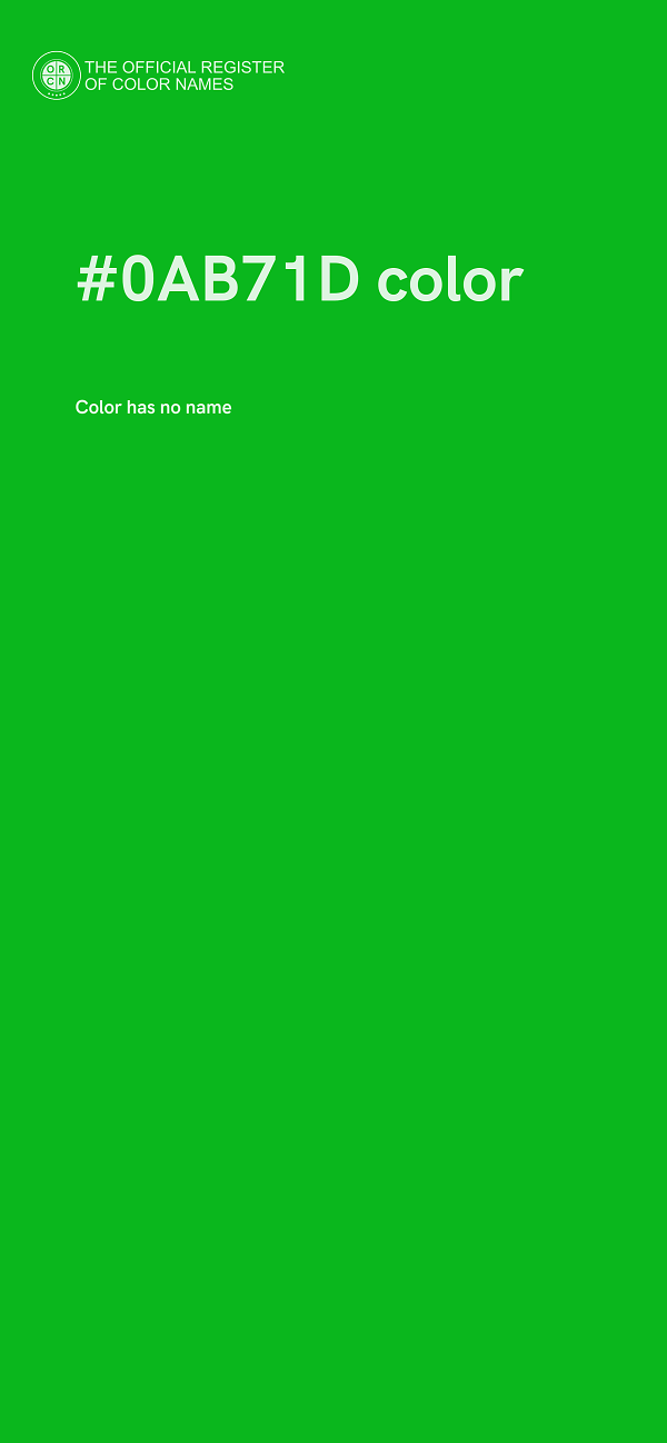 #0AB71D color image