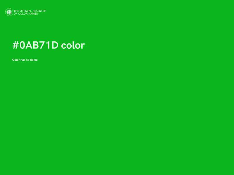 #0AB71D color image