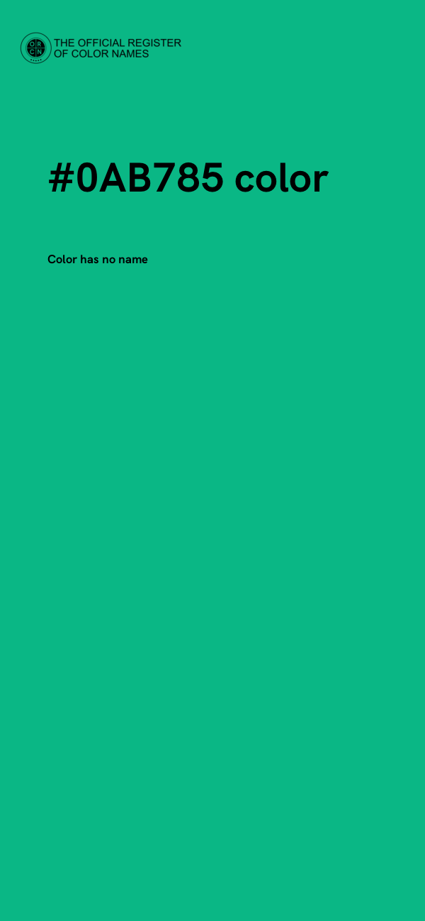 #0AB785 color image