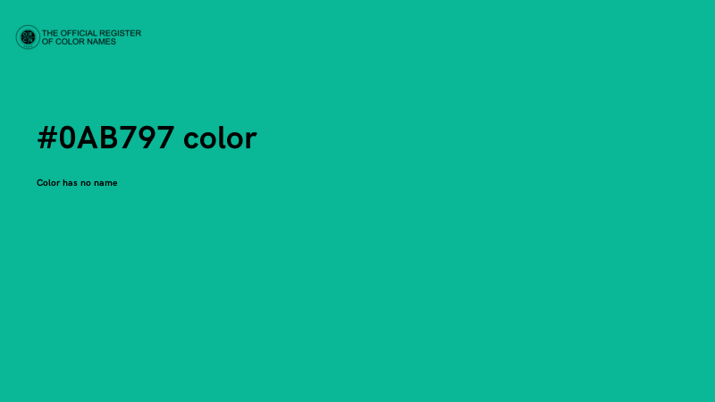 #0AB797 color image