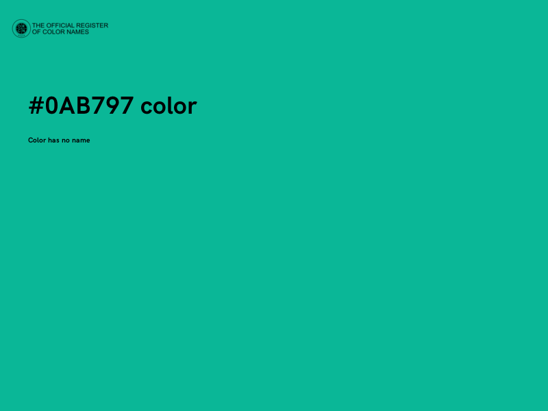 #0AB797 color image