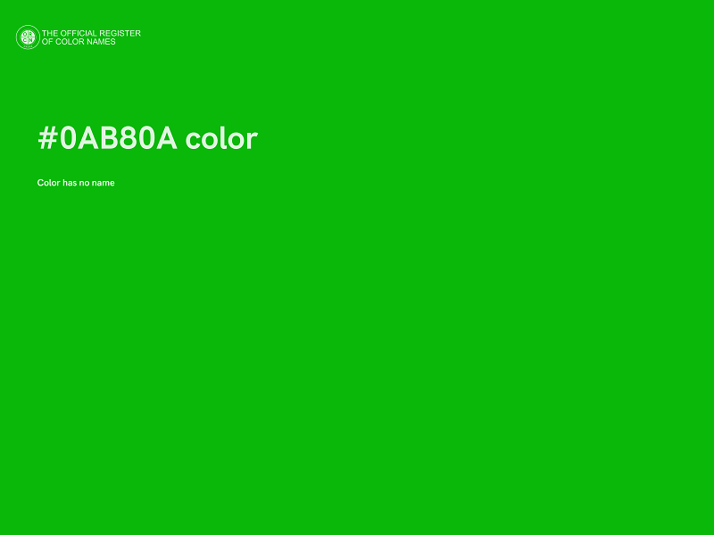 #0AB80A color image