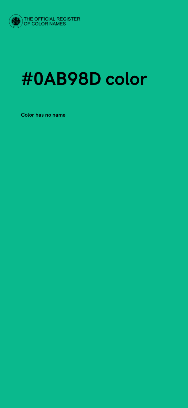 #0AB98D color image