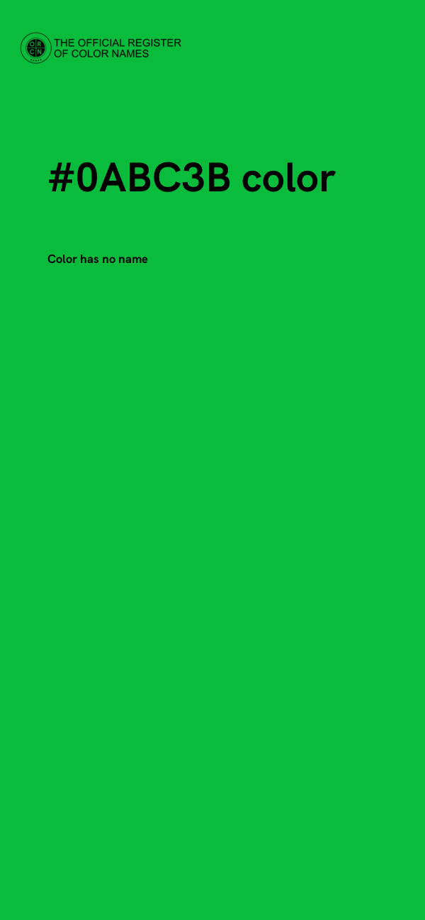 #0ABC3B color image