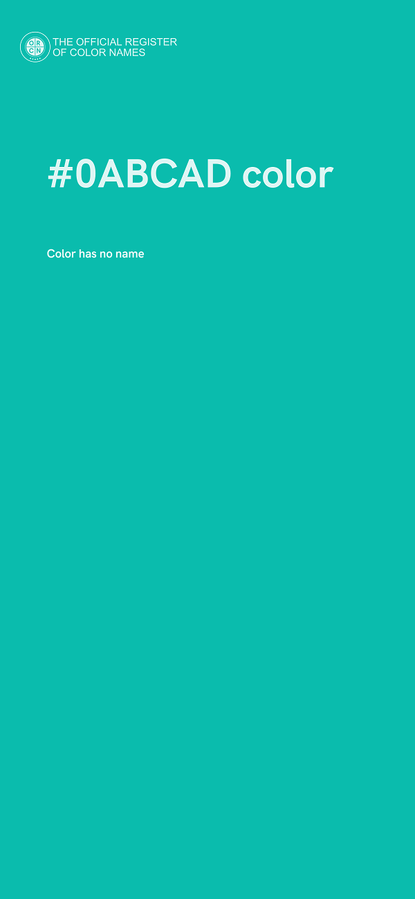 #0ABCAD color image