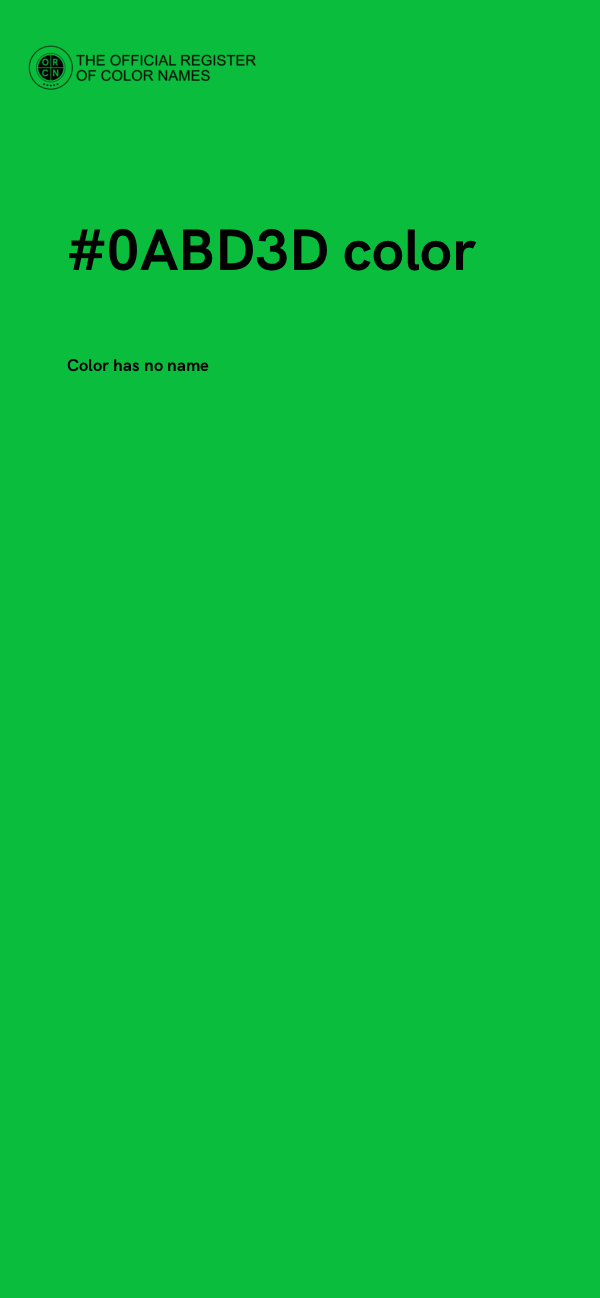 #0ABD3D color image