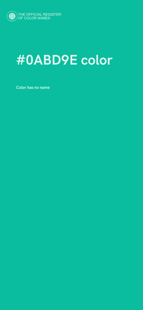 #0ABD9E color image