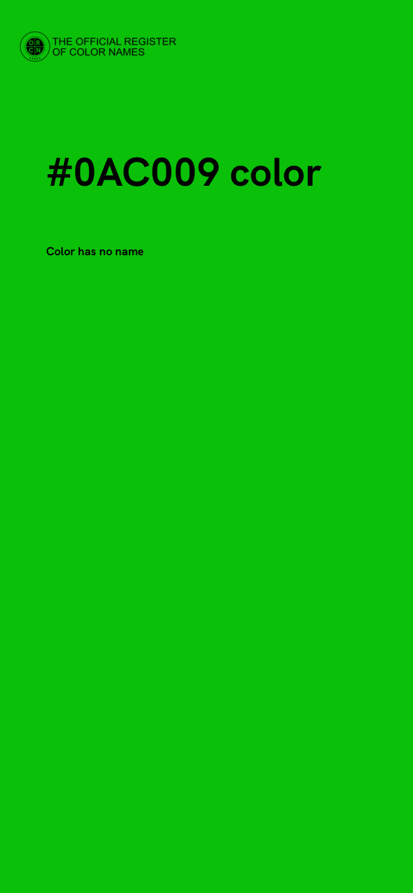 #0AC009 color image