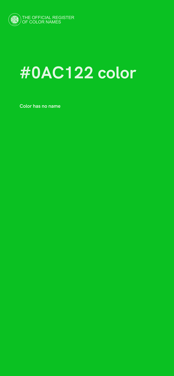 #0AC122 color image