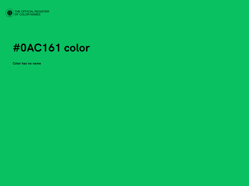#0AC161 color image