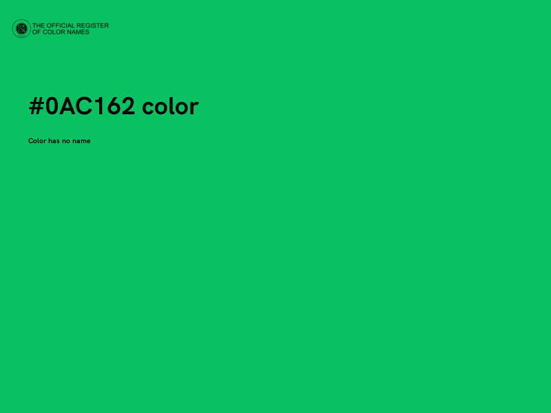 #0AC162 color image