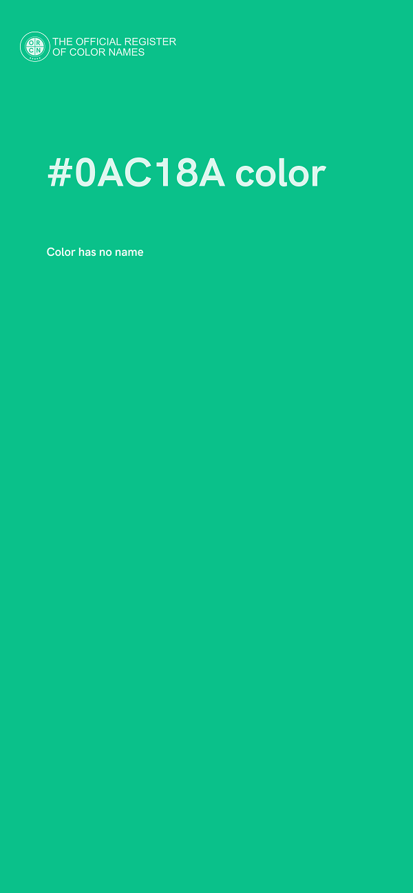 #0AC18A color image