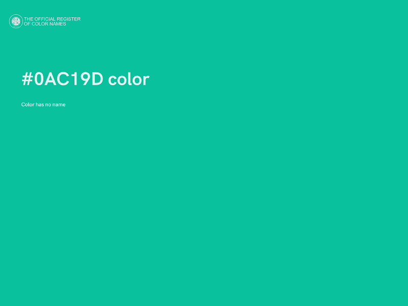 #0AC19D color image