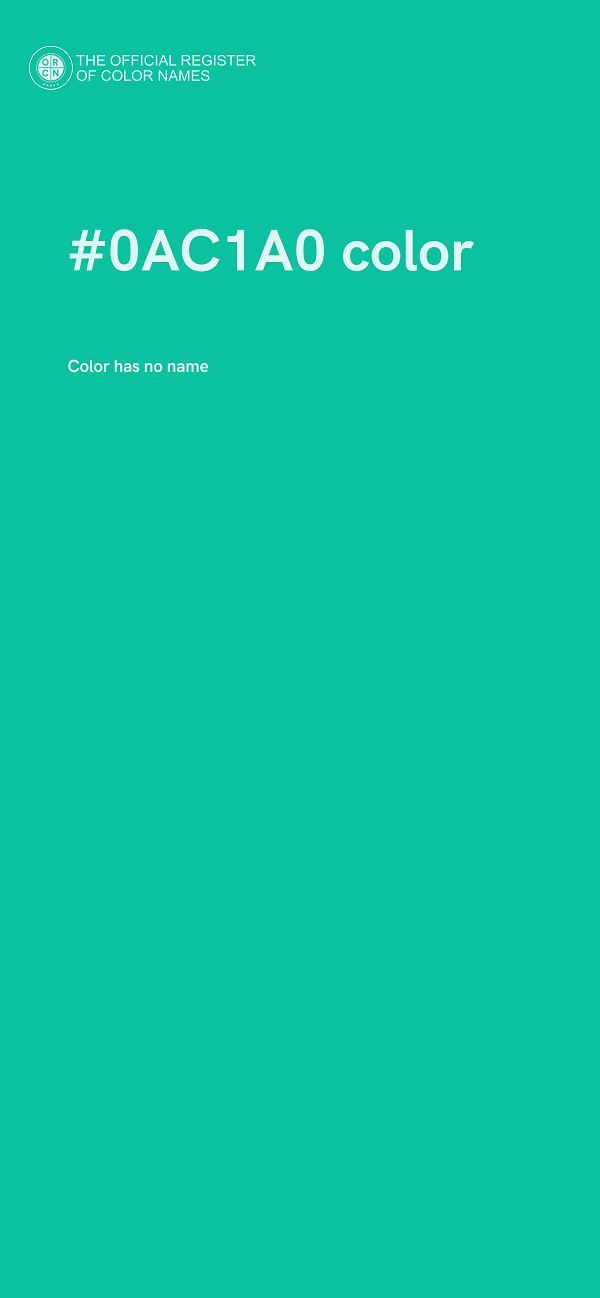 #0AC1A0 color image