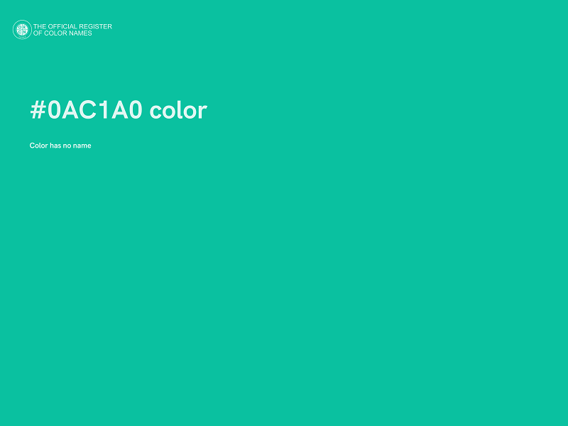 #0AC1A0 color image