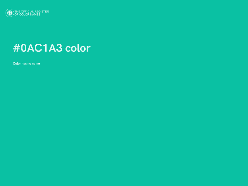 #0AC1A3 color image