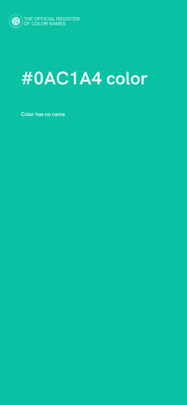 #0AC1A4 color image