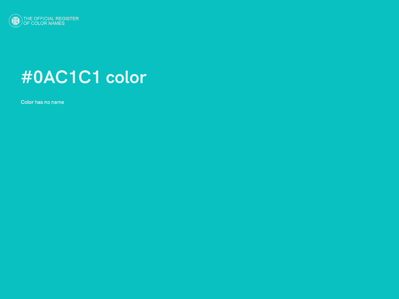 #0AC1C1 color image