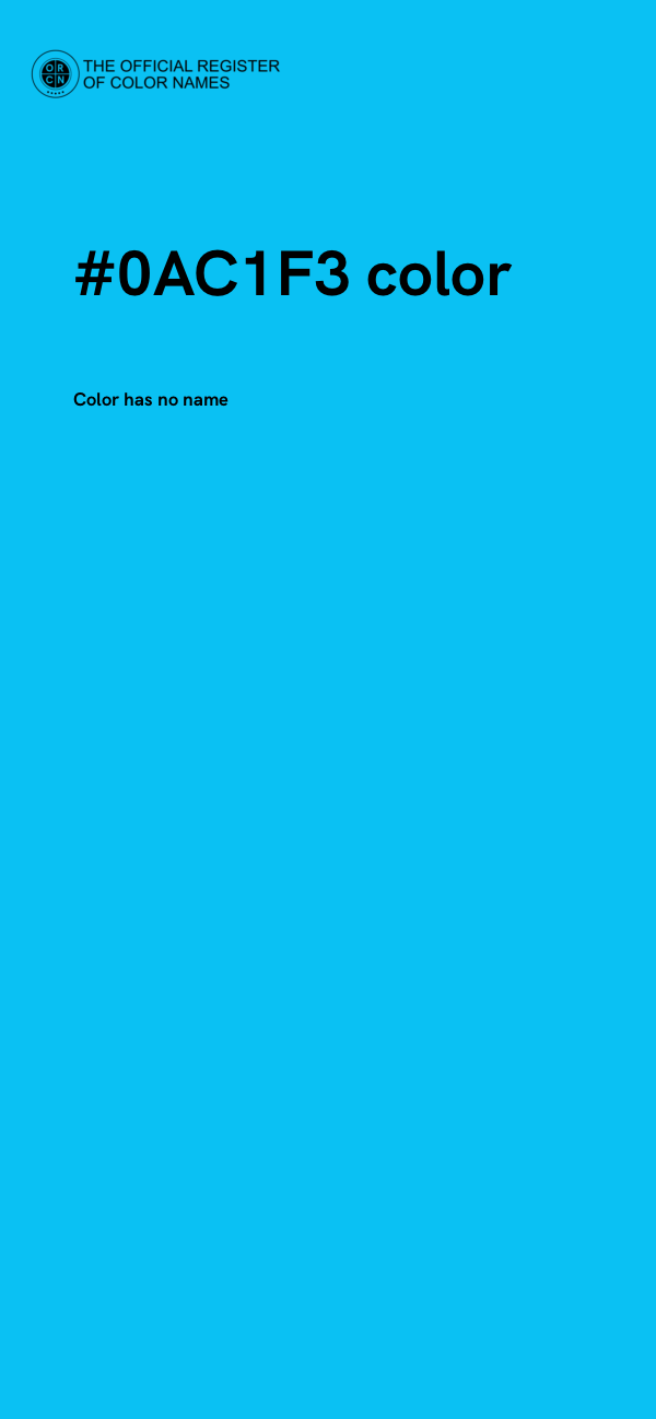 #0AC1F3 color image