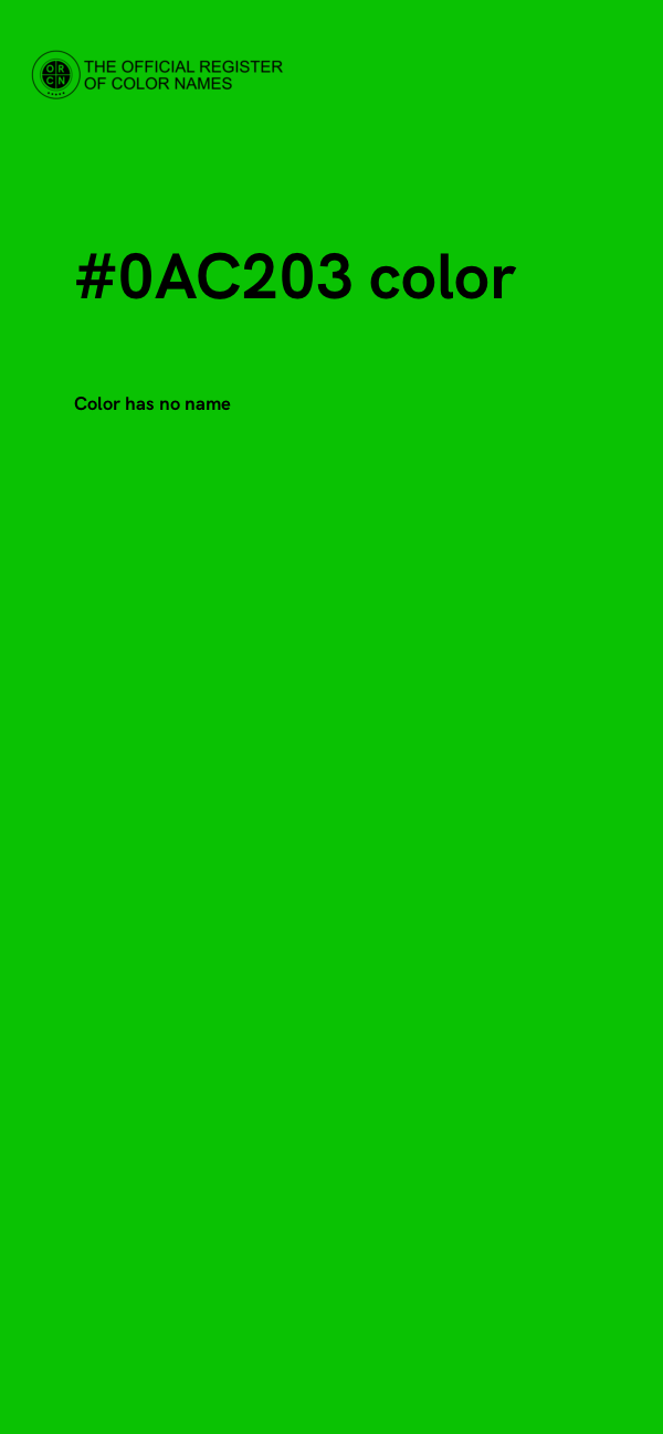 #0AC203 color image