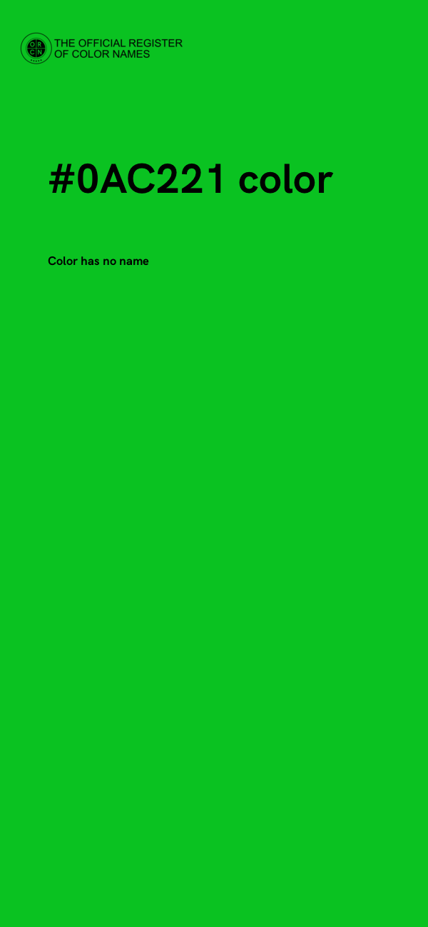 #0AC221 color image