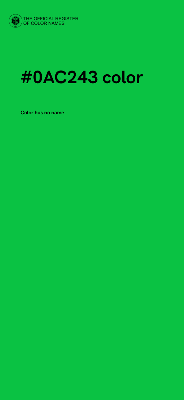 #0AC243 color image