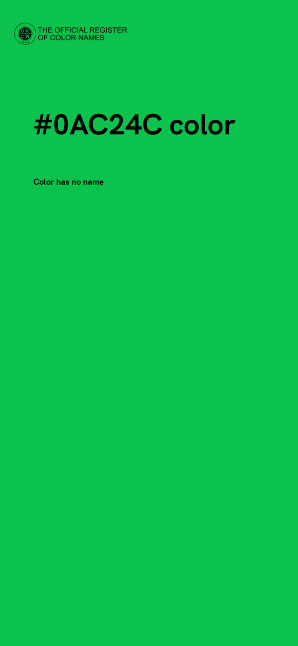 #0AC24C color image