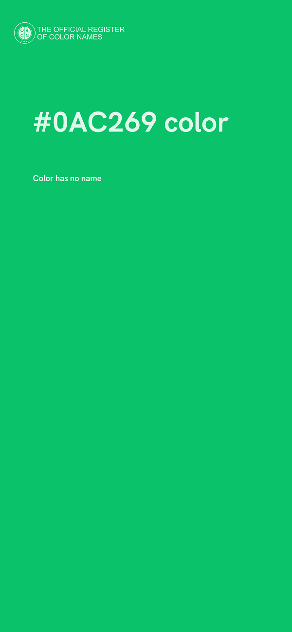 #0AC269 color image