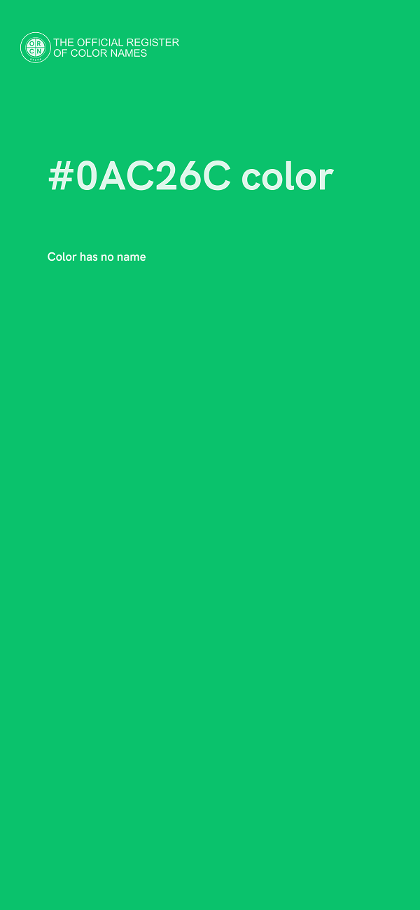 #0AC26C color image