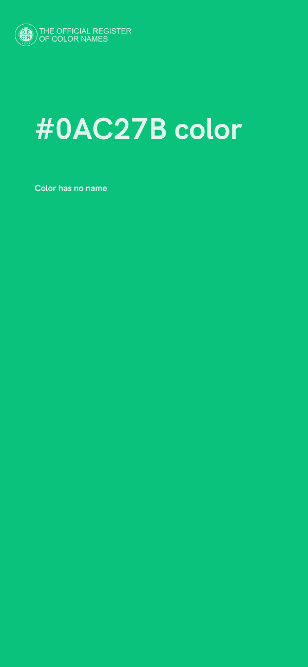 #0AC27B color image